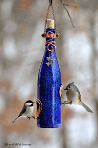 Wine Bottle Bird Feeders