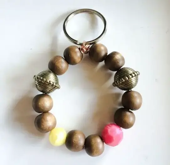 Beaded Keychain Bracelet