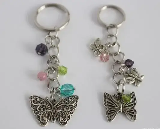 Butterfly Beaded Keychains
