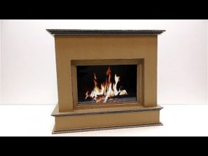 Cardboard Fireplace Picture