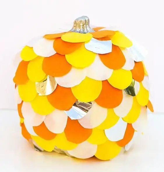 Easy Paper Pumpkin Idea