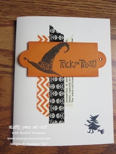 Easy Washi Tape Halloween Cards