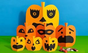 Halloween Paper Pumpkin Craft