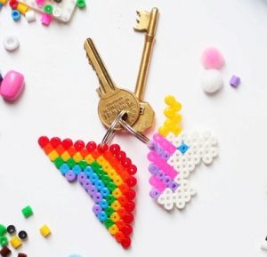 Hama Beads Keychain for Kids