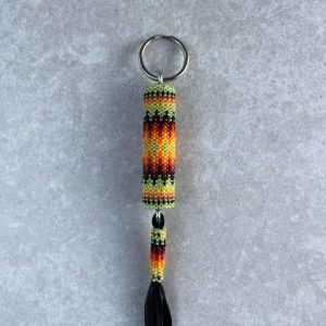 Native American Beaded Keychain