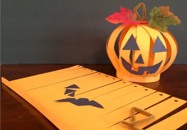 Paper Pumpkin Lantern Craft