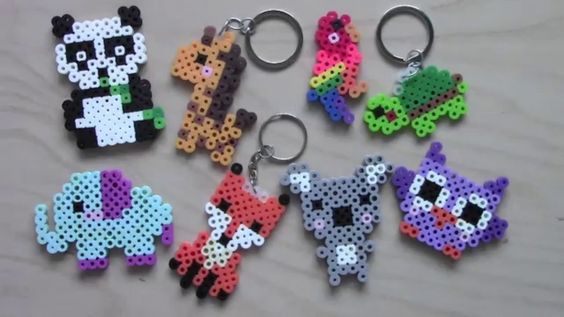 Ankyo Melty Beads Keychain Kit Fuse Beads Into A Bear Keychain DIY Crafty Creative New