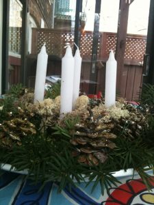 Pinecone Advent Wreath DIY