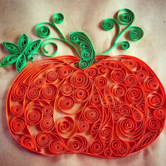 Quilled Paper Pumpkin