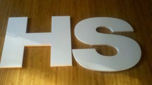 Styrofoam Letters DIY