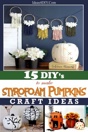 DIY Styrofoam Pumpkin Ideas