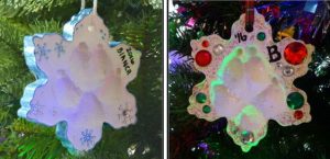 How to Make Paw Print Ornaments