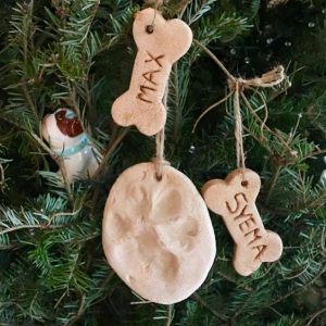 Paw Print Ornaments for Christmas