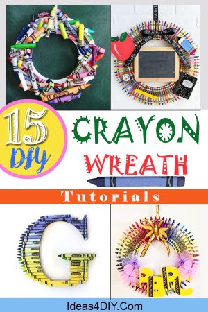 DIY Crayon Wreath Tutorials