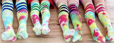 DIY Tie Dye Socks