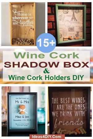 DIY Wine Cork Shadow Box Ideas