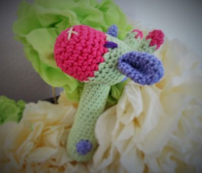 Crochet Giraffe Rattle Toy