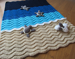 Crochet sea turtle blanket patterns