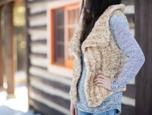 How to Make a Faux fur Crochet Vest Pattern