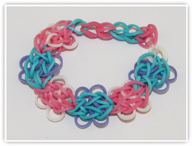 Rainbow Loom Bracelet Triple Link Chain without Loom/ with Two Pencils EASY  - YouTube