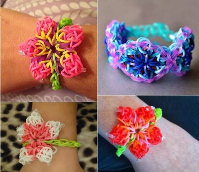 Rainbow Loom Hibiscus Flower Pattern