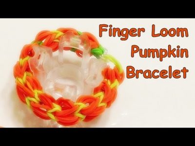 how to make a rainbow loom pumpkin bracelet