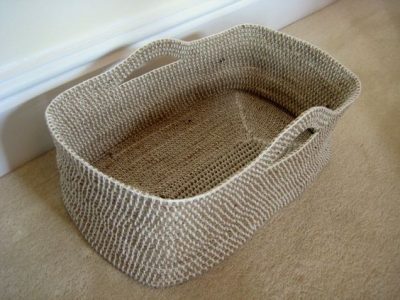 Free Crochet Rope Basket Pattern