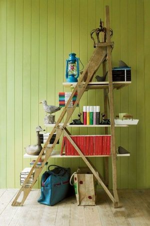 How to Turn a Ladder into Bookshelf