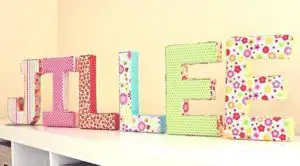 DIY Paper Mach Letters