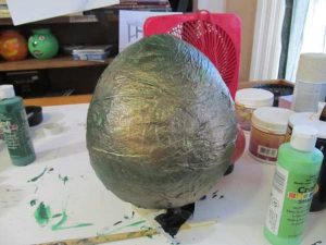 How to Make Paper Mache Dragon Egg