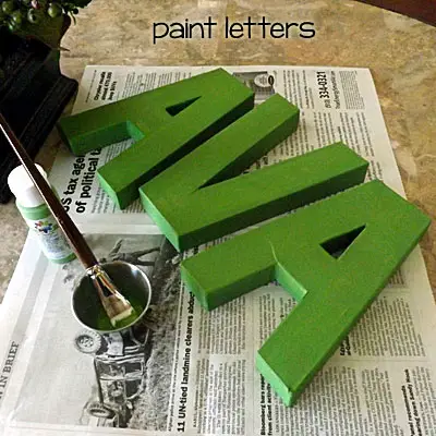 from Gardners 2 Bergers: DIY Cardboard Letters [Paper Mache Tutorial]