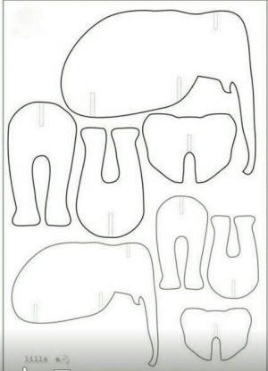 Paper Mache Elephant Template