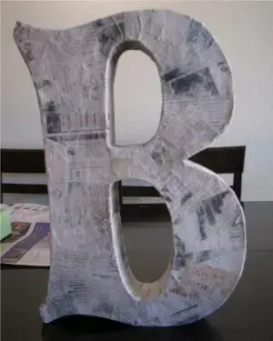 Paper Mache Letter Tutorial