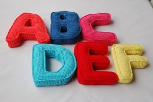 Crocheted Letters 
