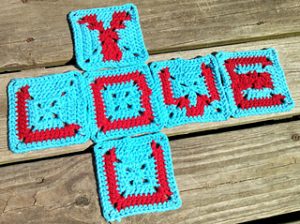 Granny Square Crochet Letters