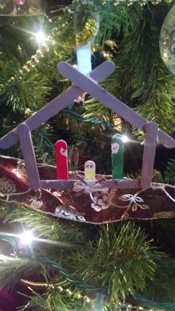 Popsicle Stick Nativity Ornaments