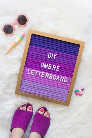 DIY Felt Letter Board