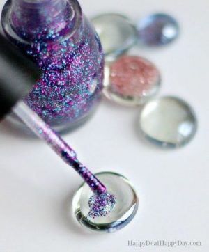 Glitter Magnets DIY