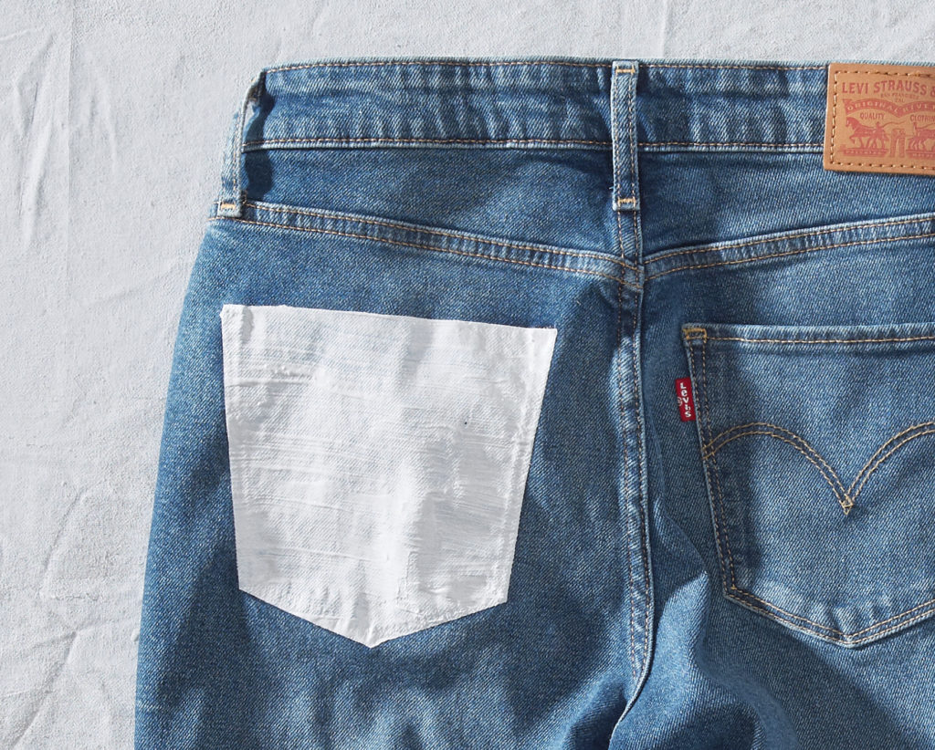 Painted Jeans #how #to #paint #jean #pockets