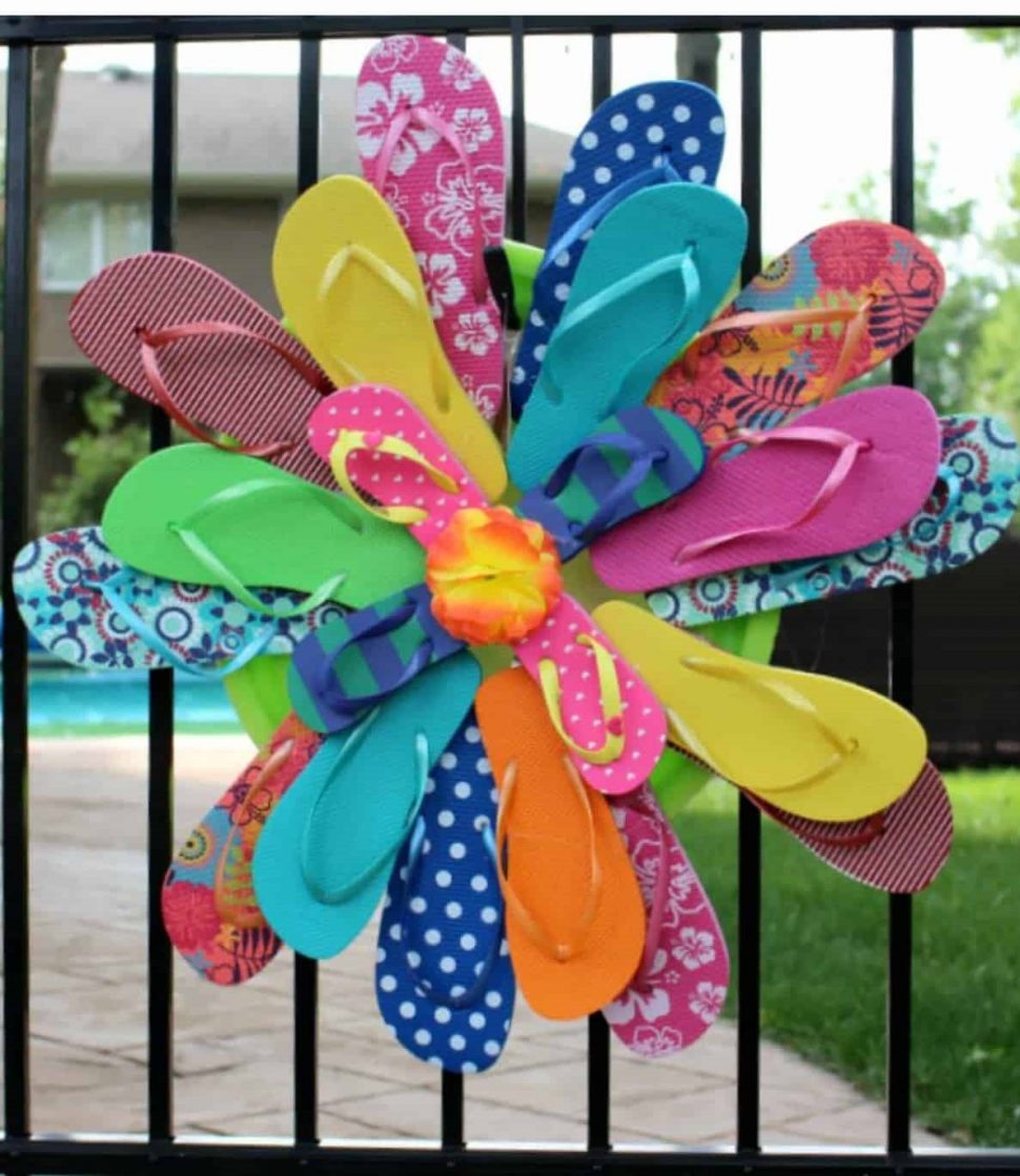 How to Make a Flip Flop Wreath Archives - Ideas for DIY