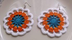 Crochet Flower Earrings Patterns