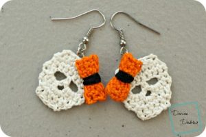 Crochet Skull Earrings Tutorial