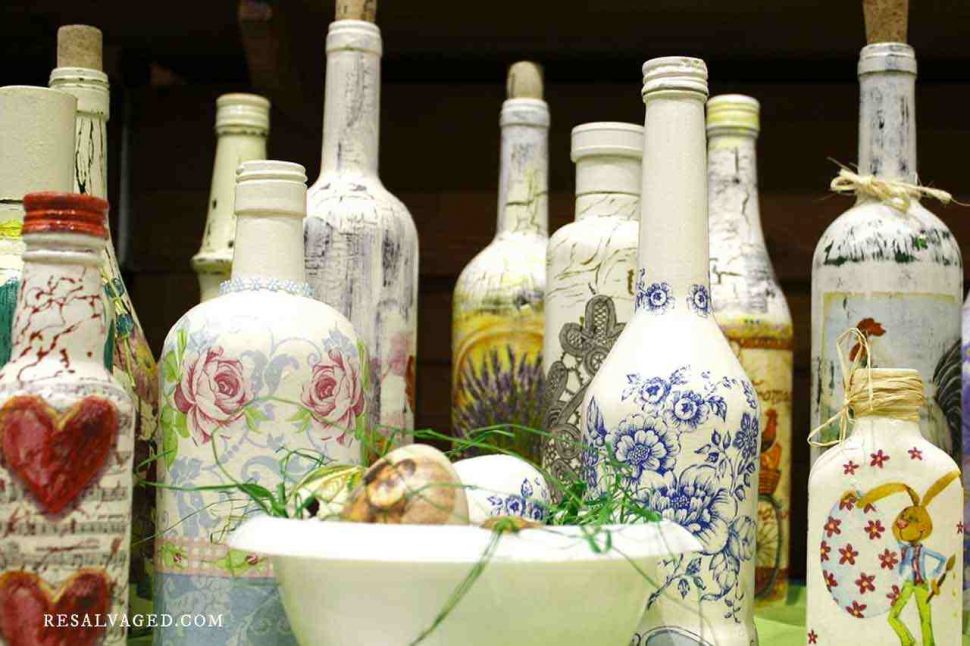 15 How To Make Painted Wine Bottles Ideas Ideas for DIY