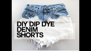 Tie Dye Denim Shorts